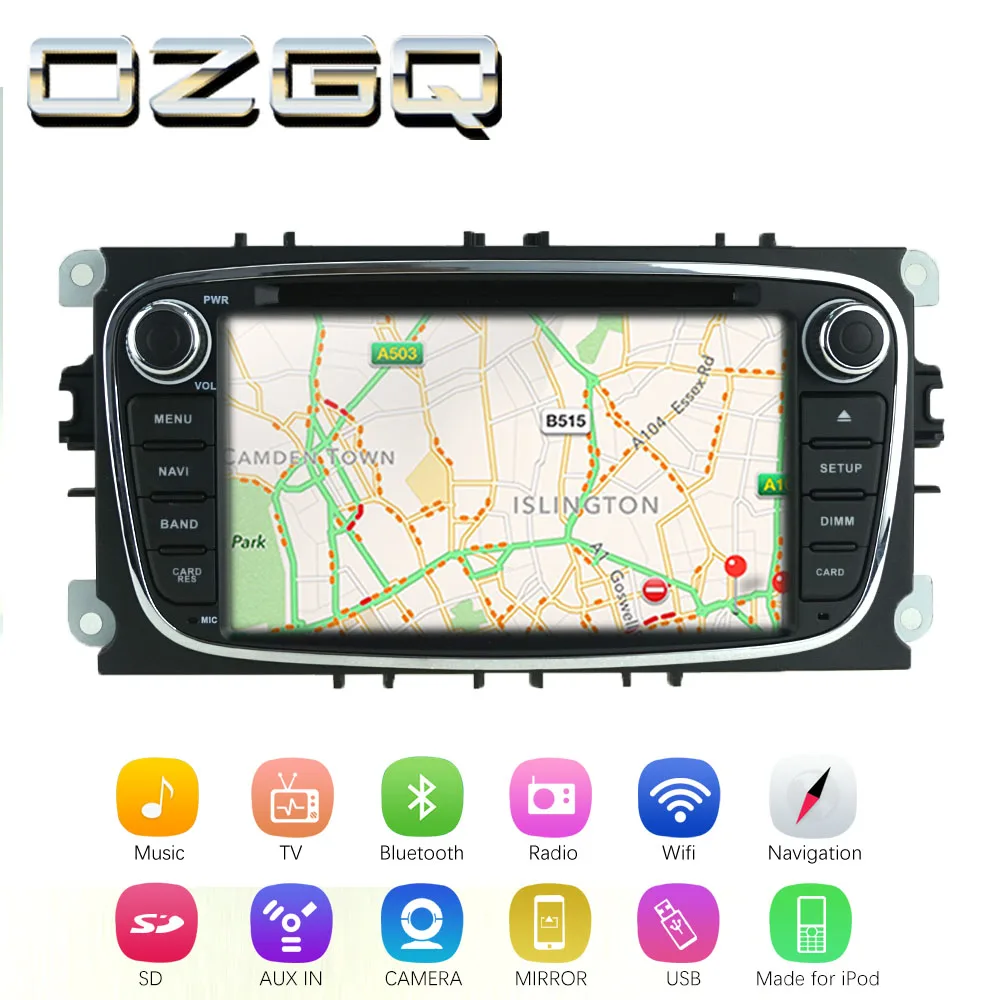 Cheap OZGQ Android 7.1 Car DVD Player For Ford Transit / Tourneo 2009-2013 Screen Auto GPS Navigation BT Radio TV Audio Video Stereo 2