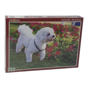 

Puzzle 500 Pieces with Dog a White