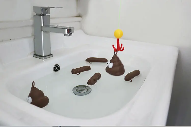 Новые творческие продукты игрушки для ванной Ванная комната брызг воды рыболовные игрушки Детская ванна Salvage Feces рыбалка игры дети игрушки