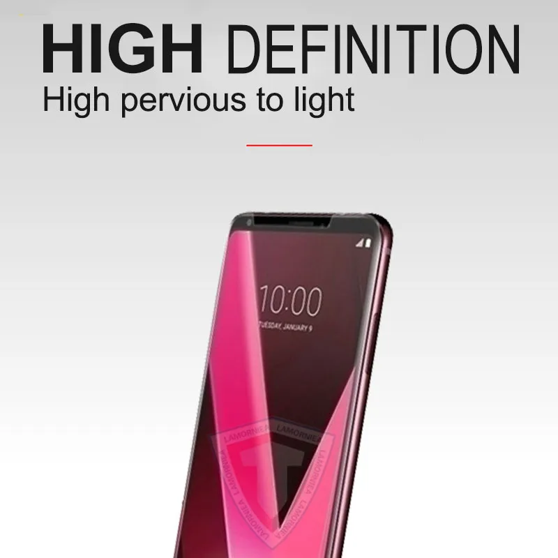 Жидкий УФ клей Lamorniea закаленное стекло для LG V30 v40 v50 полное покрытие экран Protctor G7