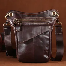 Мужская Высококачественная сумка из воловьей кожи, пояс бедра ягодицы, дорожная сумка почтальона через плечо