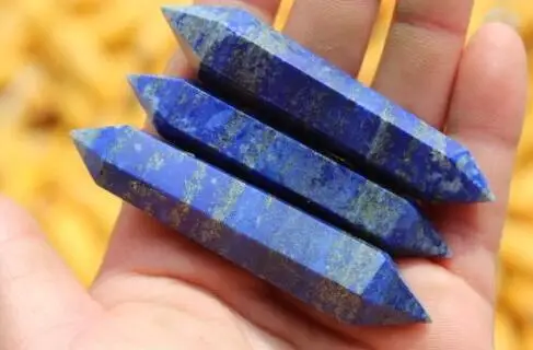 natural lapis lazuli quartz crystal point wand (7-9)cm | Дом и сад