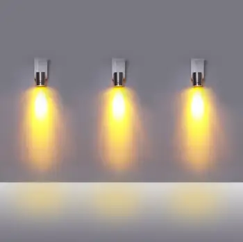 

1W 3W Modern LED Wall Lamp AC85-265V Aluminum Sconce For Home Shopping Mall Bedroom Lighting Indoor Decoration Mirror Light