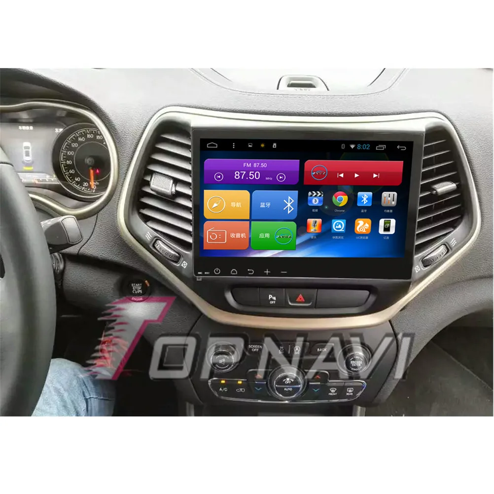 Perfect Topnavi 10.2" Quad Core Android 6.0 Car GPS Navigation for Cherokee Autoradio Multimedia Audio,NO DVD 19
