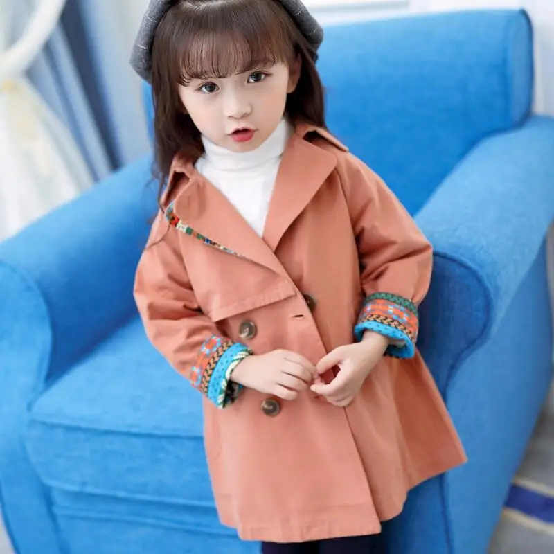 2017 Spring Autumn Baby Toddler Clothes Children Trench Coat Girls Girl