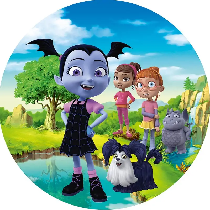 

10pcs/lot 7inches Vampirina disposable paper plate Vampirina theme birthday party supplies Vampirina paper plates