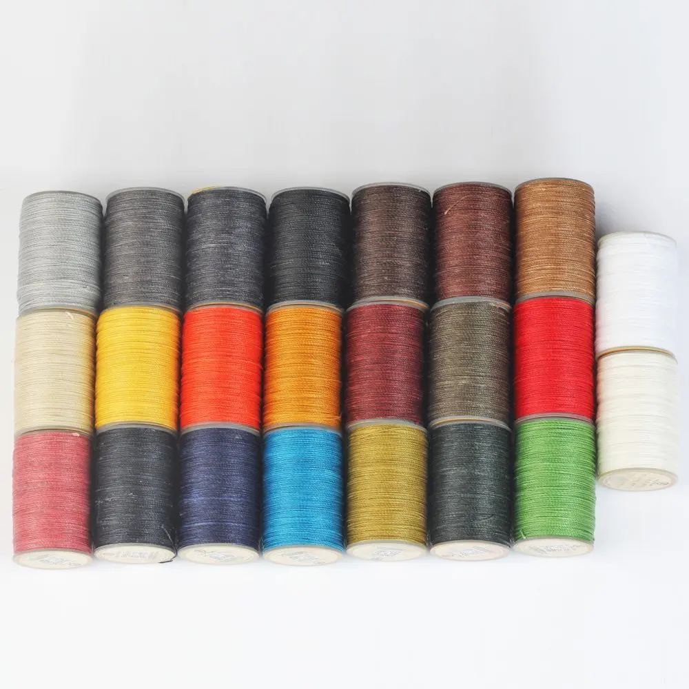 WUTA 0,55 мм кожа швейная вощеная нить полиэстер ручная швейная кожа рабочий шнур инструменты для рукоделия 23 Цвета на выбор - Цвет: 23color x1PCS-1 set
