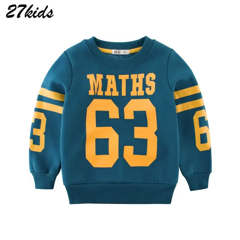 27kids Fashion Sweatshirts for Children Winter Autumn Long Sleeve