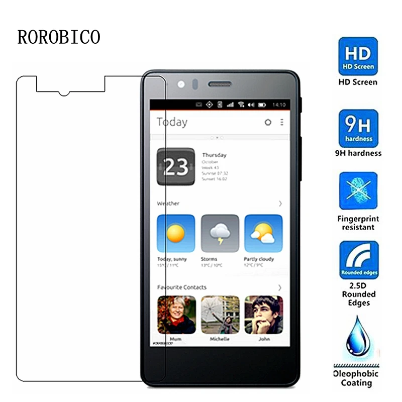 ROROBICO закаленное стекло для BQ Aquaris M5.5 X5 M5 E5 E4.5 U PLUS U2 Lite V Plus защита экрана 0 26 мм
