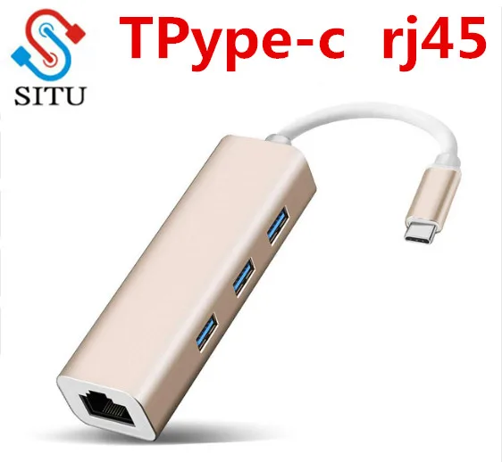 

SITU Portable Type C to RJ 45 Convert Ethernet Adapter USB-C to USB 3.0 Thunderbolt 3 compatible for Apple Macbook Pro/XPS 13/15