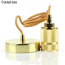 Золотой основание светильника E27 Винтаж Ретро лампа держатель подвесной лампочка винта разъем Винтаж Ретро Декор висит светодиодные лампы Эдисона