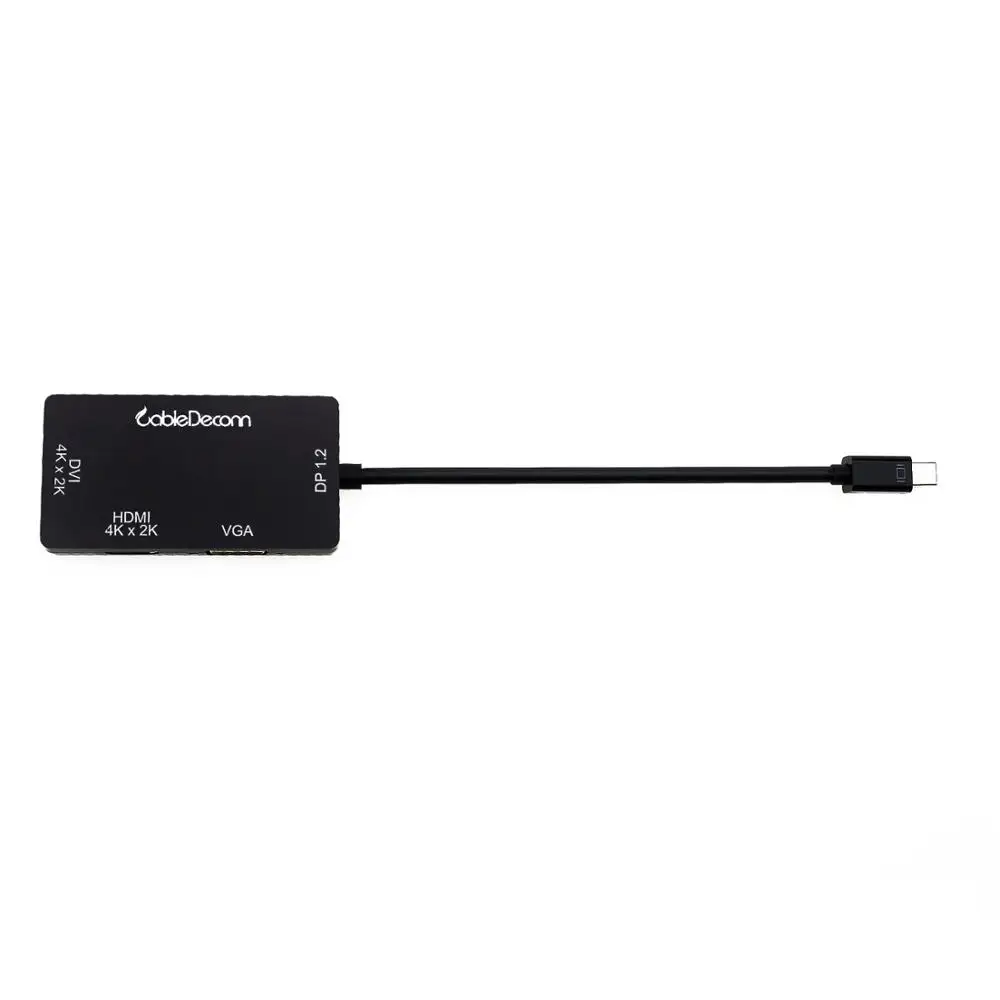 Адаптер thunderbolt mini displayport hub VGA HDMI DVI 4k для macbook конвертер проектора| |