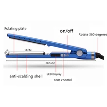 Ubeator, профессиональные выпрямители для волос, плоский утюг для салона, стайлер для волос, быстрые пластинки выпрямителя для волос, нано титановые пластины, Eu