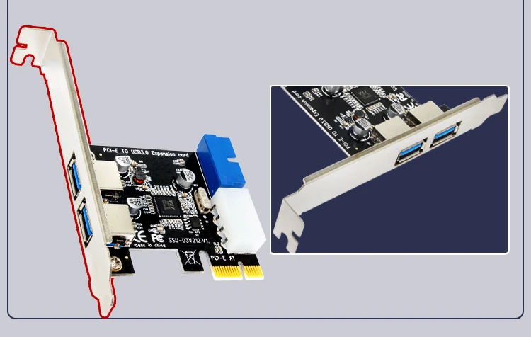 USB 3,0 PCI-E адаптер карты расширения внешний 2 порта USB3.0 концентратор внутренний 19pin Заголовок карта PCI-E 4pin IDE разъем питания