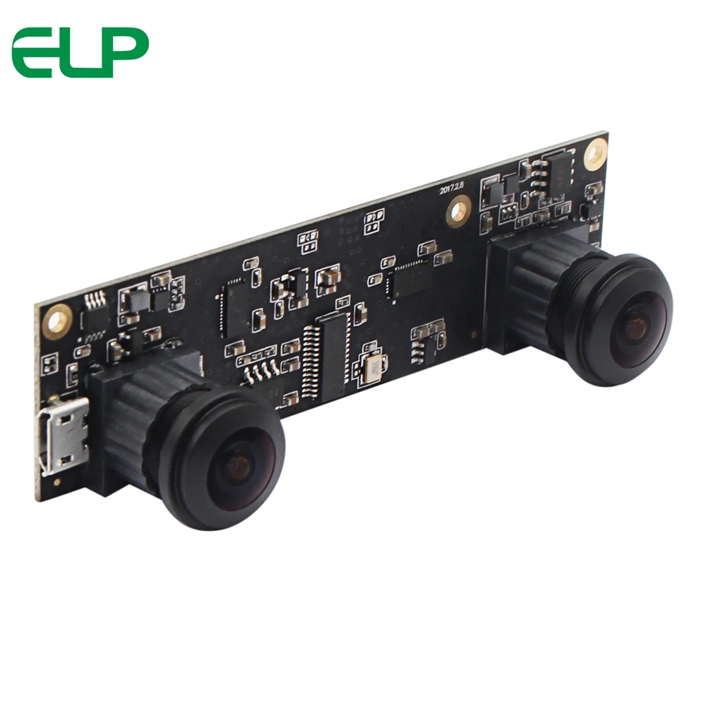 ELP Wide Angle FOV180 Dual Lens Stereo Camera Modlue 1080P HD CMOS AR0330 Sensor 3D VR For 360degree Camera|Модули камеры| |