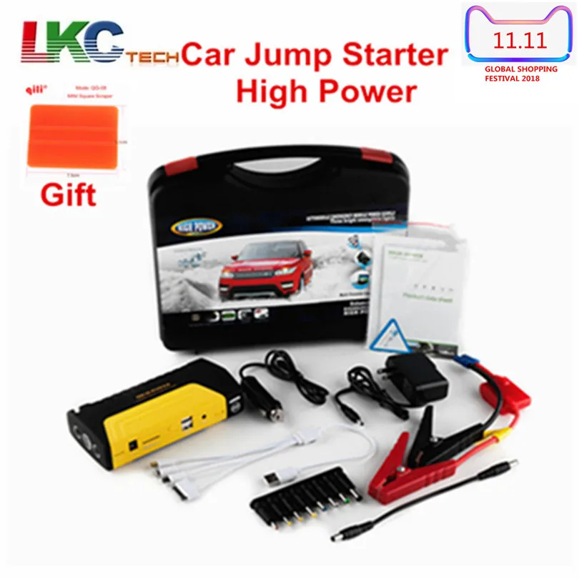 

Mini Car Jump Starter Multi-function Emergency for Petrol Car 12V Charger Engine Booster Power Bank