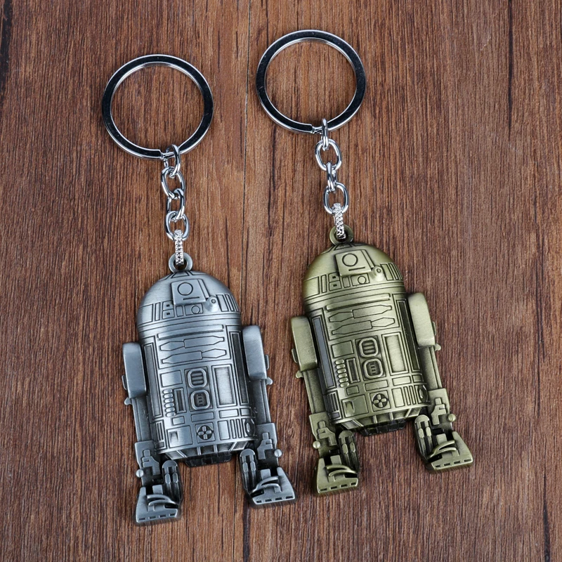 MQCHUN Горячая 3D робот R2D2 Подвески Брелок Металлический Для мужчин мальчиков