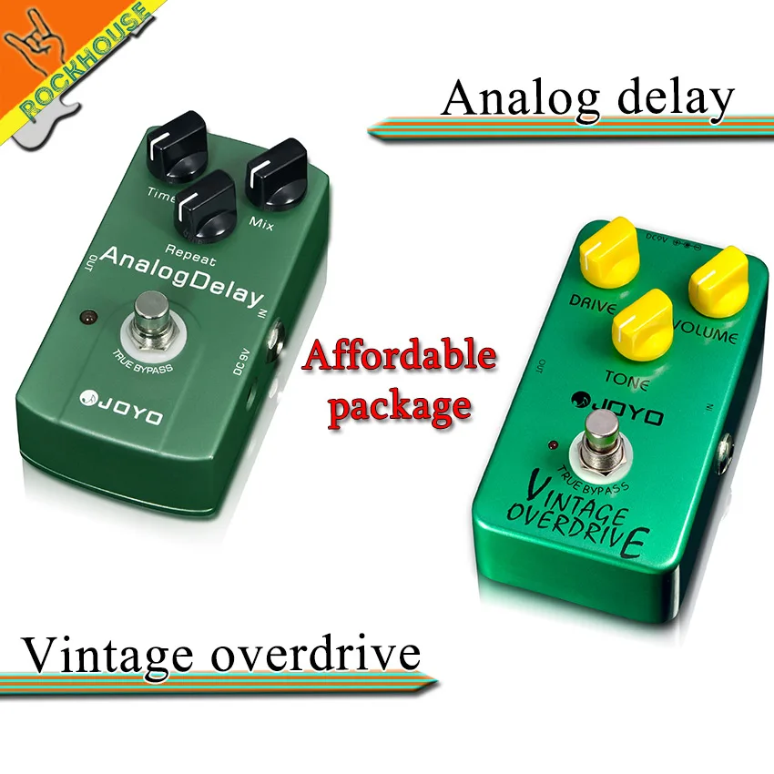 

Pedals Package sales JOYO JF-01 Vintage overdrive+JF-33 Analog delay guitar stompbox integrant pedals for player free shipping