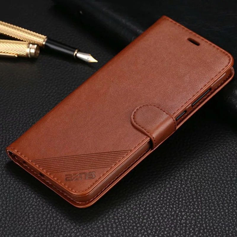 

Luxury Vintage Wallet Case For Huawei Honor Play 6.3"Inch Leather Flip Cover Magnetic Fashion Brand Cases