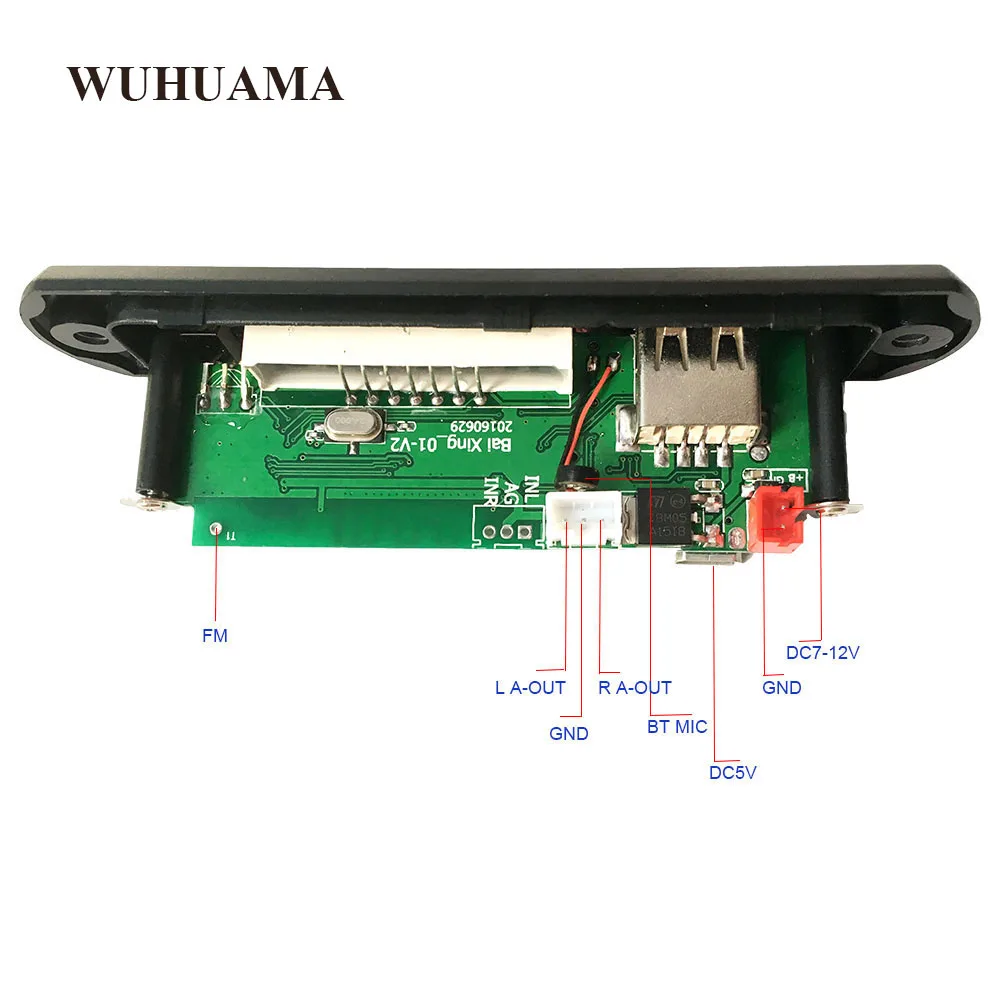 Фото Мультимедийная аудио декодер без рук Bluetooth 12 В 5/5 в FLAC MP3 WMA WAV TF USB Звуковая Мультимедийная аудио декодер без рук Bluetooth 12 В 5/5 в FLAC MP3 WMA WAV TF USB Звуковая