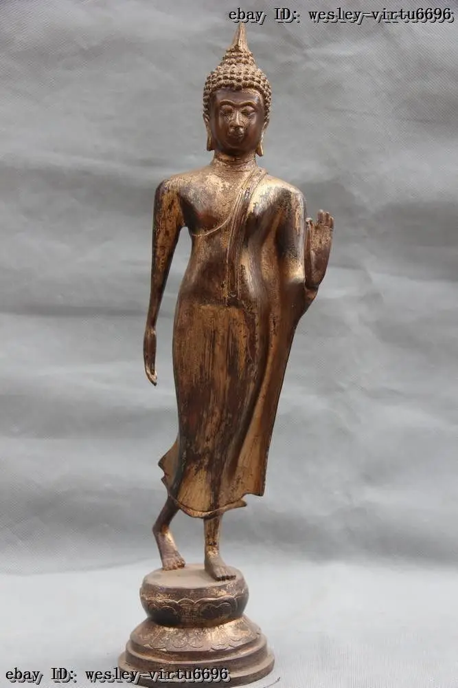

Thailand Buddhism Temple Copper Bronze Tathagata Rulai Sakyamuni Buddha Statue