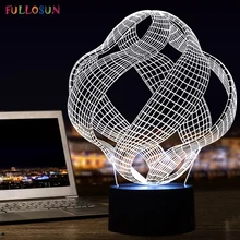 Модные 3D светодиодный ночник Сенсор настольная лампа 3D светодиодный USB светильники в качестве украшения для дома освещение для сна