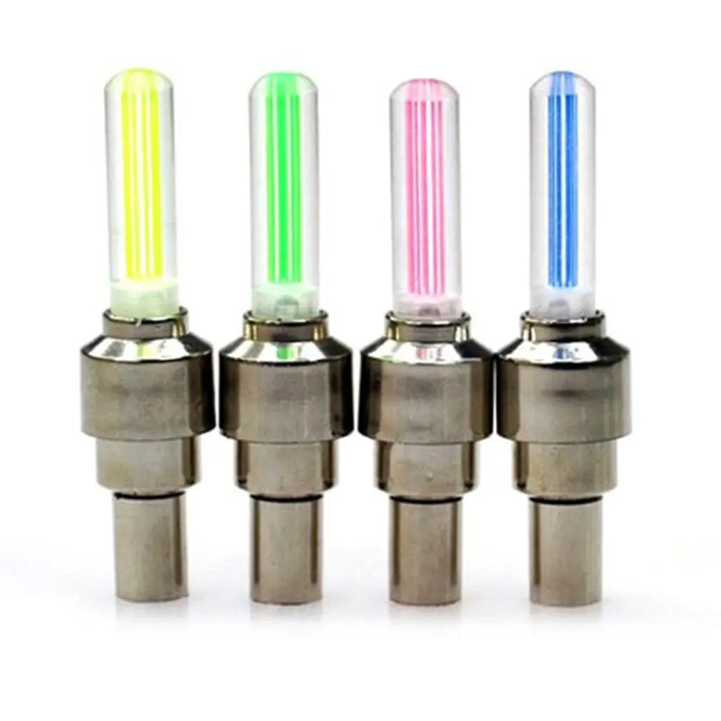 Sale 1PCS LED Super Bright Bike Bicycle Tyre Wheel Valve Cap Light LED Tyre Tire Valve Caps Wheel Spokes Light 7