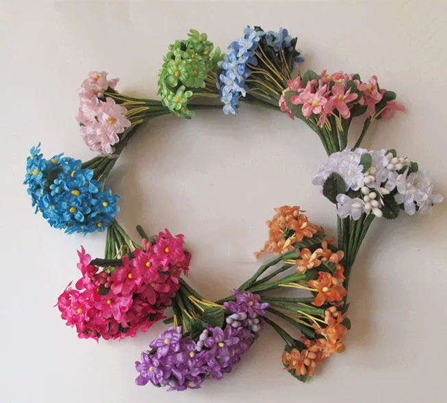 Artificial flowers head starry small floral wreath flower beads diy Artificial flowers head starry small floral wreath flower beads diy