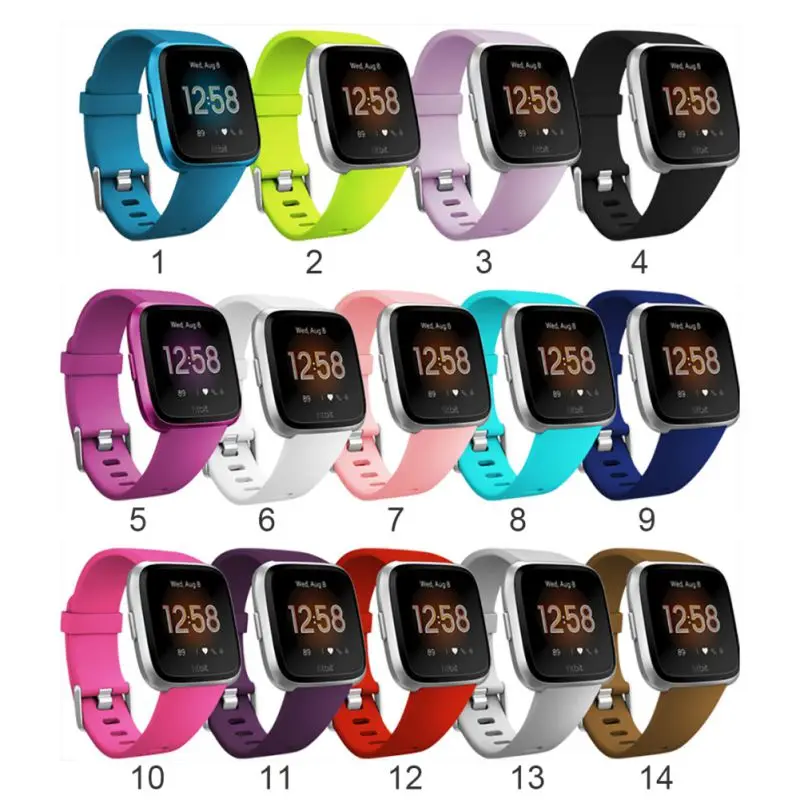 Совместимый для Fitbit Versa ремешок Регулируемая Замена спортивный браслет умный