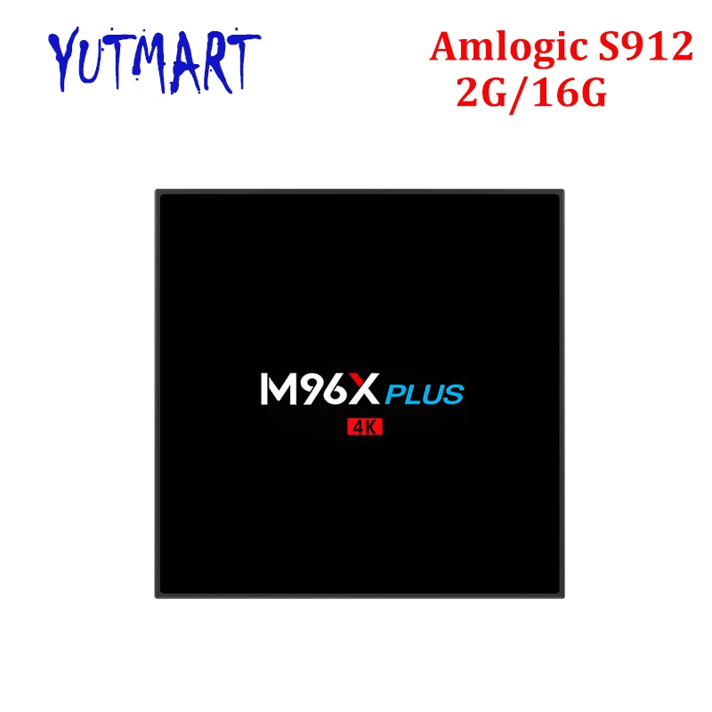 

M96X Plus 2GB 16GB Amlogic S912 Octa Core Android 7.1 OS Smart TV BOX 2.4G/5GHz WiFi BT4.0 4K media playe Cheaper than T95Z Plus