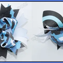 30 шт новые 6 ''большие сложенные волосы луки слоистые Бутик банты для волос животных банты с принтам Зебра банты для волос