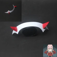 Querida no franxx zero dois cosplay prop headwear pvc chifre bandana hairband