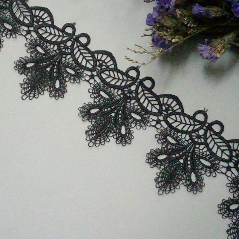 Vintage Black 15mm Cotton Crochet Lace Edging Lace Trim BUY 2 GET 1 FREE