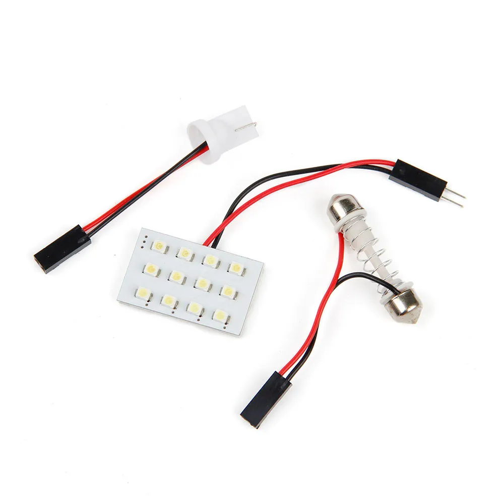 Супер Универсальная Автомобильная гирлянда 12 В панель 12SMD внутренняя автомобиля