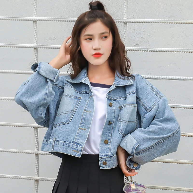 girls short denim jacket