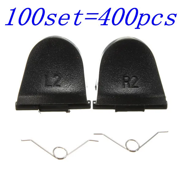 

100 SETS 400pcs L2 R2 Trigger Buttons with Springs Replacement Parts for Sony PS4 PlayStation 4 Dualshock 4 Controller Hot