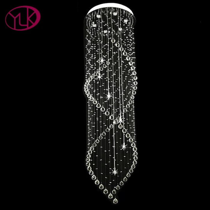 

Spiral Crystal Light Modern Chandelier Lighting Large Living Room LED Strings Lights Long Staircase Lobby Suspension Lustre