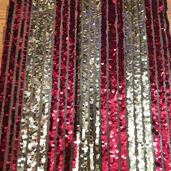 

2019 New Design African Lace Fabrics High Quality French Net Embroidery Sequins Tulle Lace Fabric For Nigerian Wedding Dress