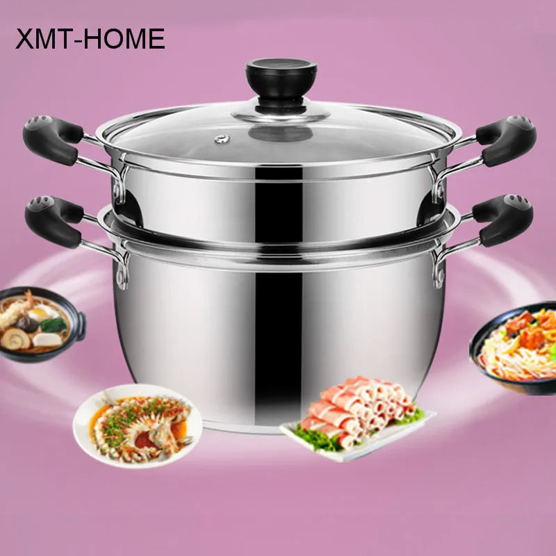 XMT HOME Kitchen assistant thick two layers steamer steaming brewing