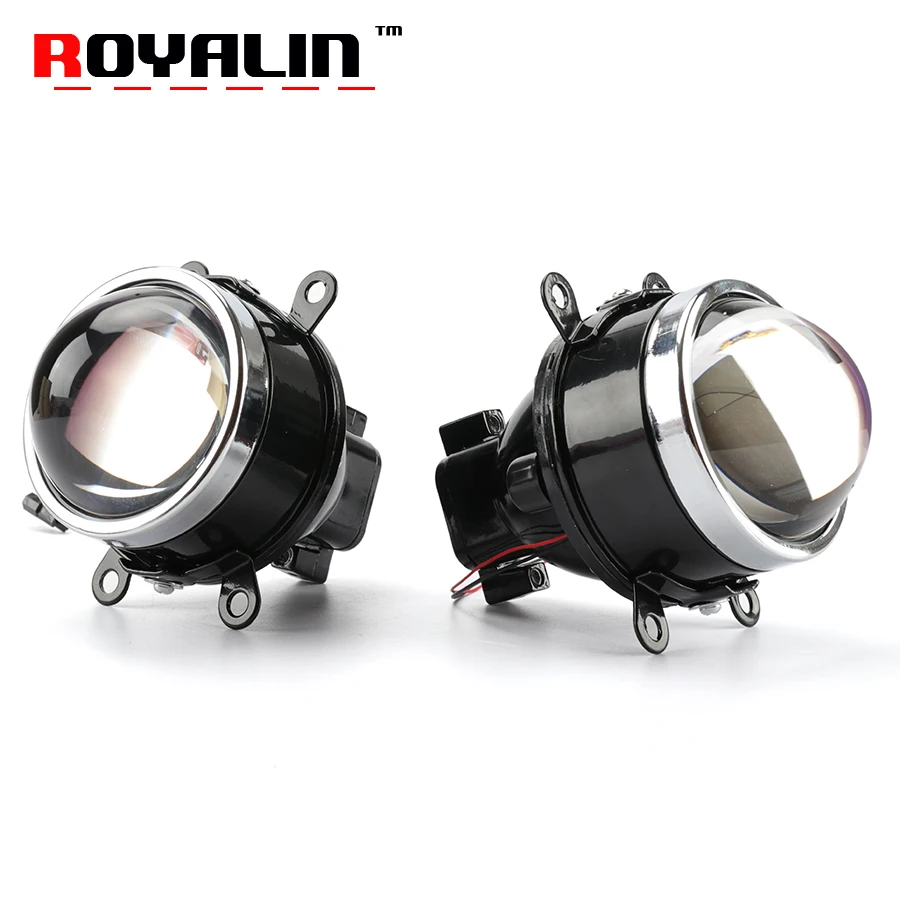 Buy ROYALIN Car Blue Metal Fog Lights Galss Lens H11