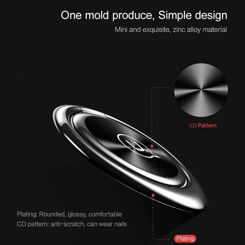 USAMS Magnetic 360 Degree Metal Mobile Phone Holder Universal phone Ring Bracket For iPhone Samsung ipad Table