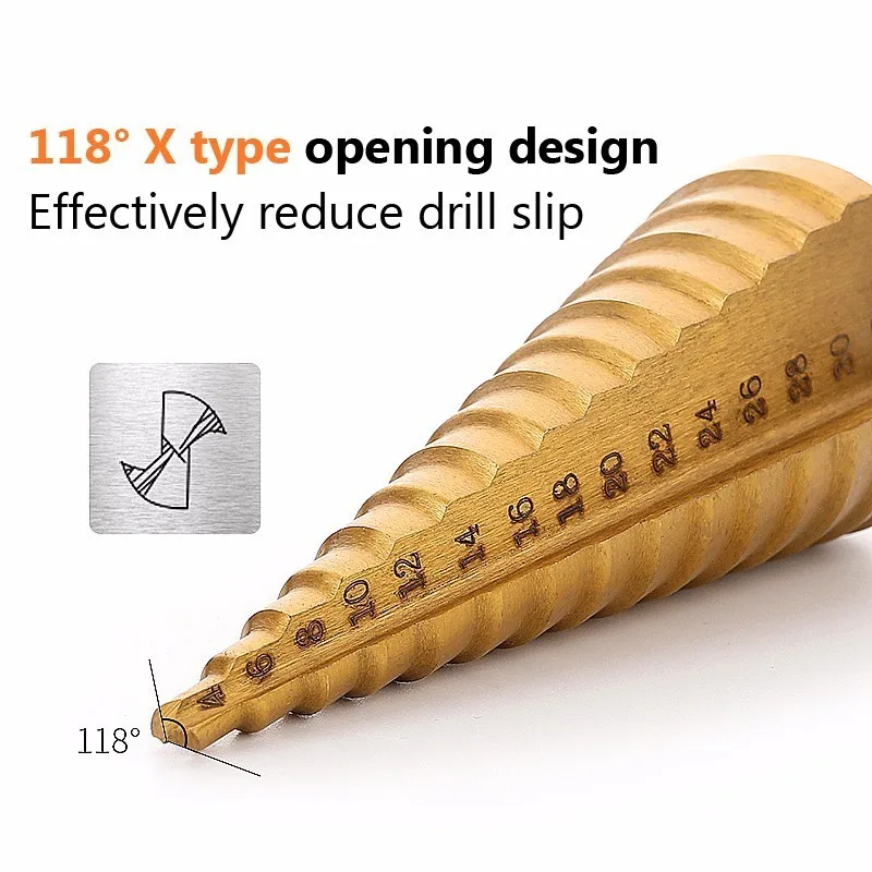 PEGASI-3pc-Hss-Step-Cone-Taper-Drill-Bit-Set-Hole-Cutter-Metric-4-12-20-32mm (2)