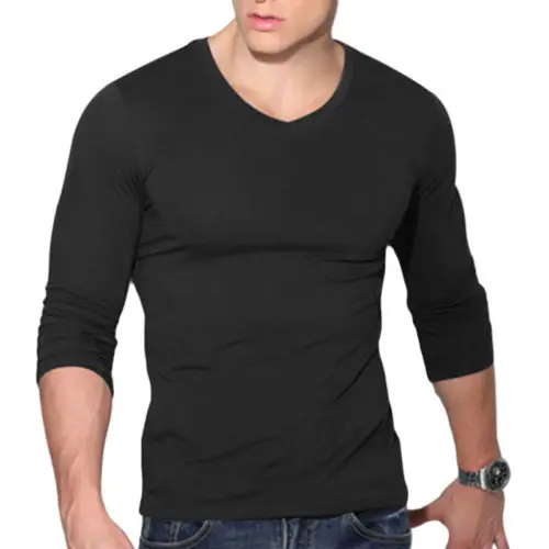 mens muscle fit long sleeve shirts