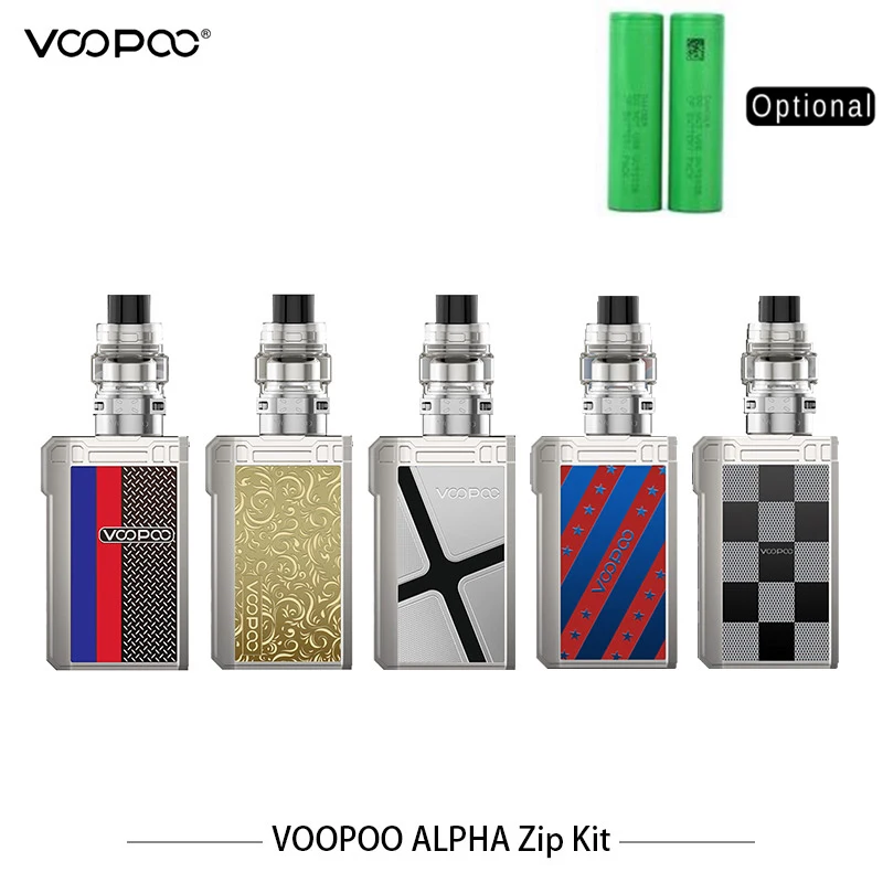 Skup Oryginalny zestaw Zip VOOPOO ALPHA 180W Zip box mod Vape 4ML Maat Tank Vape z MT M2 MT M1 cewka z siatką elektroniczny papieros Vape