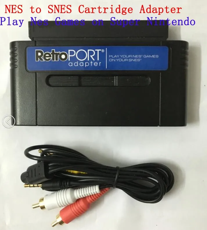 Retroport NES к SNES адаптер картриджа для Niinntteennddo SNES 16 бит консолей