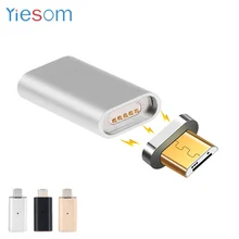 YIESOM для Android зарядное устройство Micro usb кабель для зарядки металлический штекер Магнитный адаптер зарядное устройство для передачи данных для samsung S6 S7 Edge htc