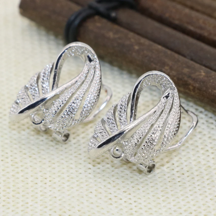 Wholesale Price Bohemia Style 16*20mm Exquisite Stud Earrings for Women Frost Matte Silver-color One Pair Elegant Jewelry B2839 | Украшения