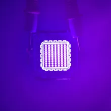 3 Вт 10 Вт 20 Вт 30 Вт 50 Вт 70 Вт 100 Вт УФ LED чип, ультрафиолетовый Мощный светодиод УФ чип 365nm 375nm 385nm 395nm 405nm LED ультрафиолетовый свет