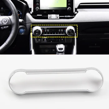 

For Toyota RAV4 XA50 2019 ABS matte Interior Air Conditioning Button Switch Ring Cover Trim 1pcs