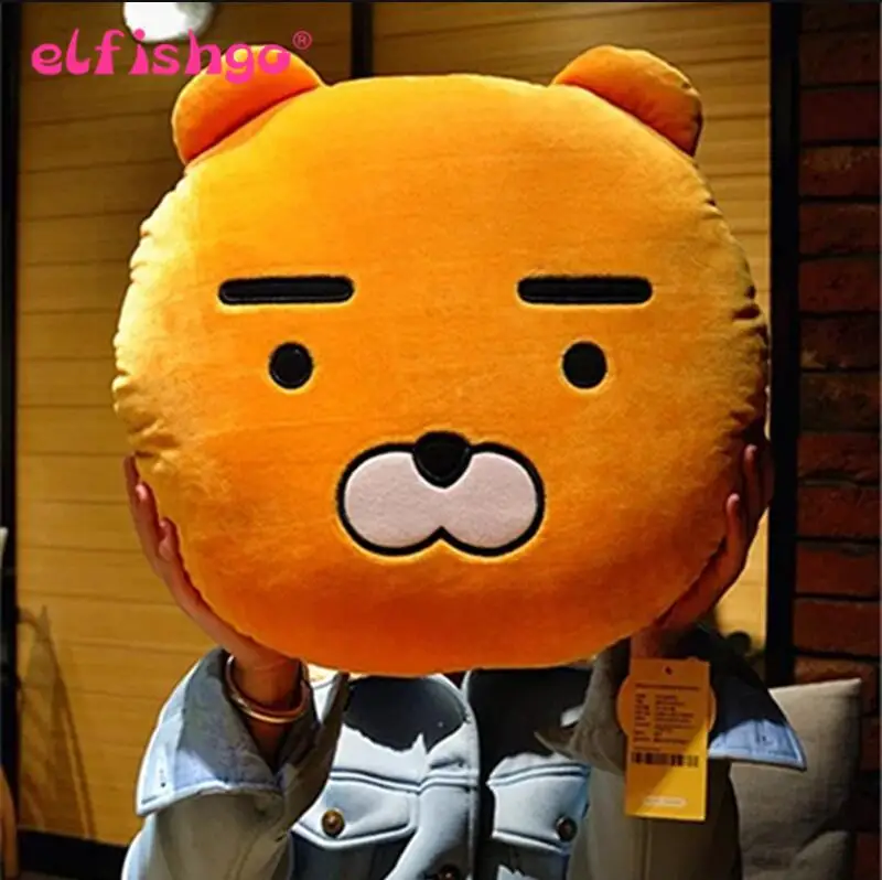 

New Design Korea Cartoon faces Kakao Frineds Kobito Ryan Cushion Pillow Plush Toys 40cm